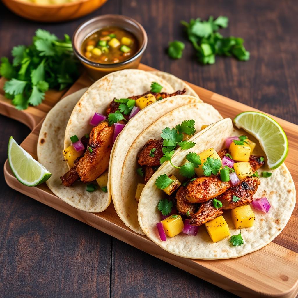 Chicken Al Pastor Tacos