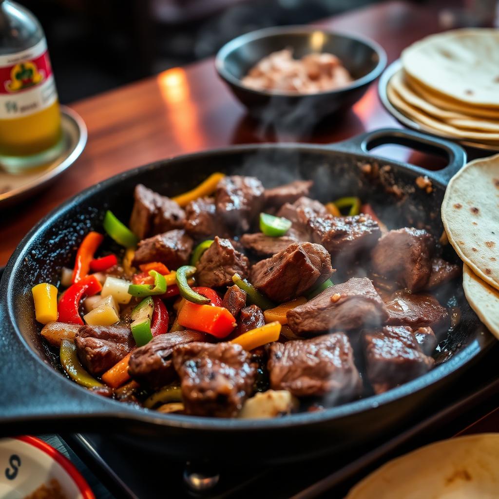 Tulum Marinated Steak Fajitas