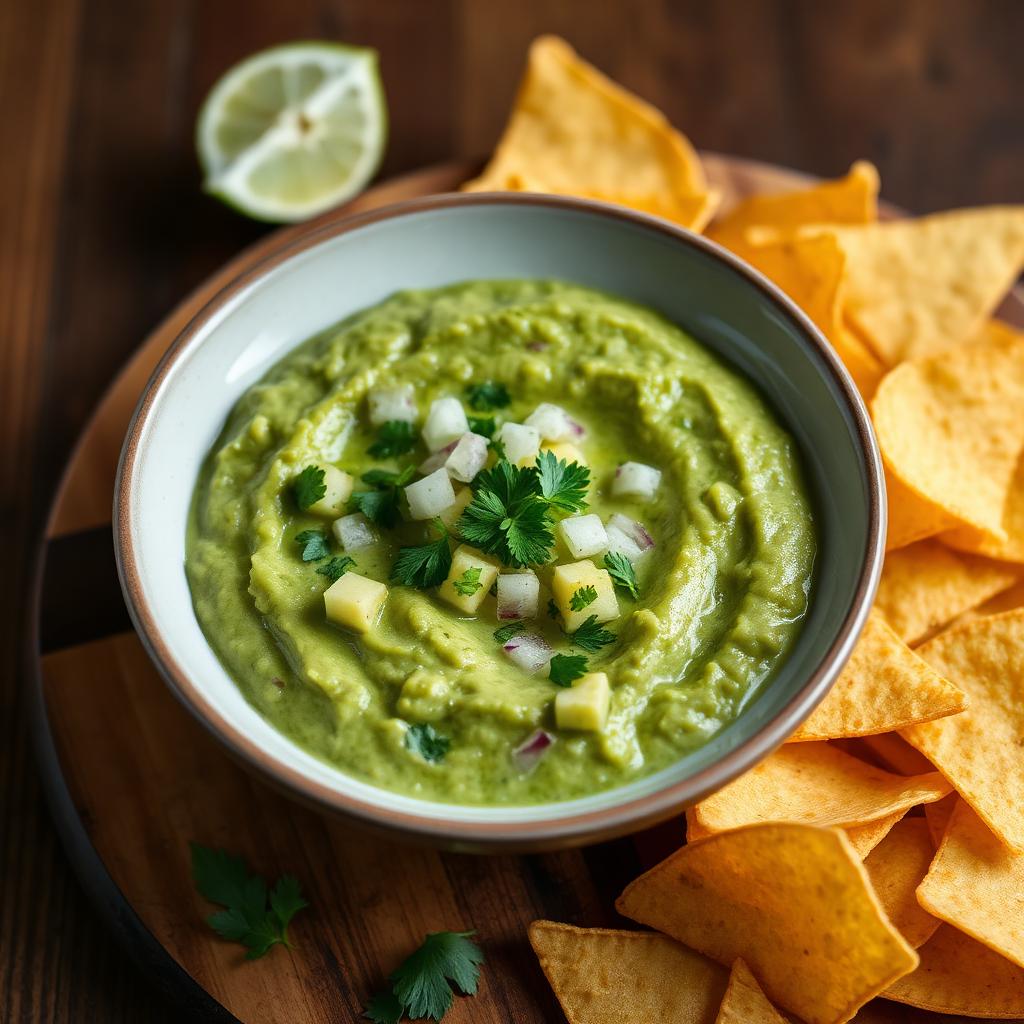 Guacamole & Corn Chips (V)