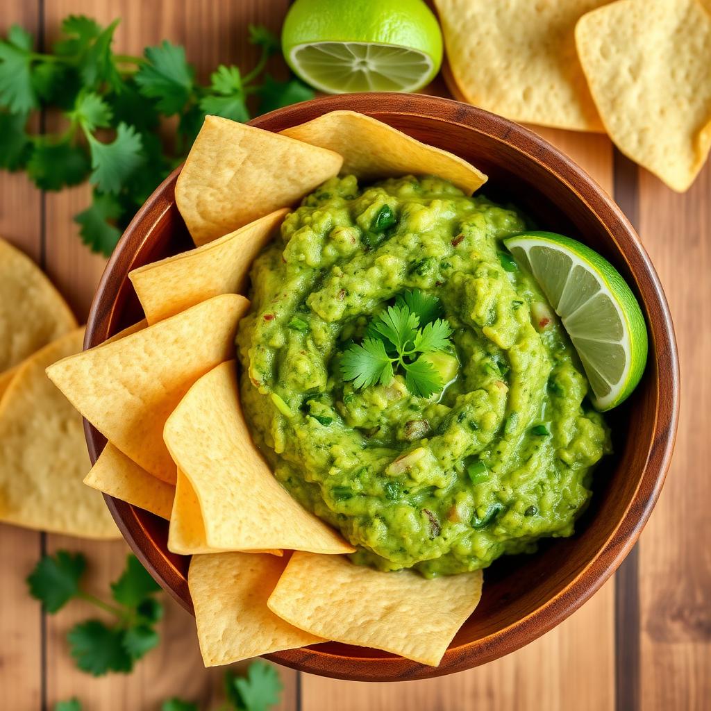 Guacamole & Corn Chips (V)